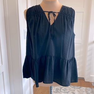 A New Day Black Summer Tank Blouse Size Large
